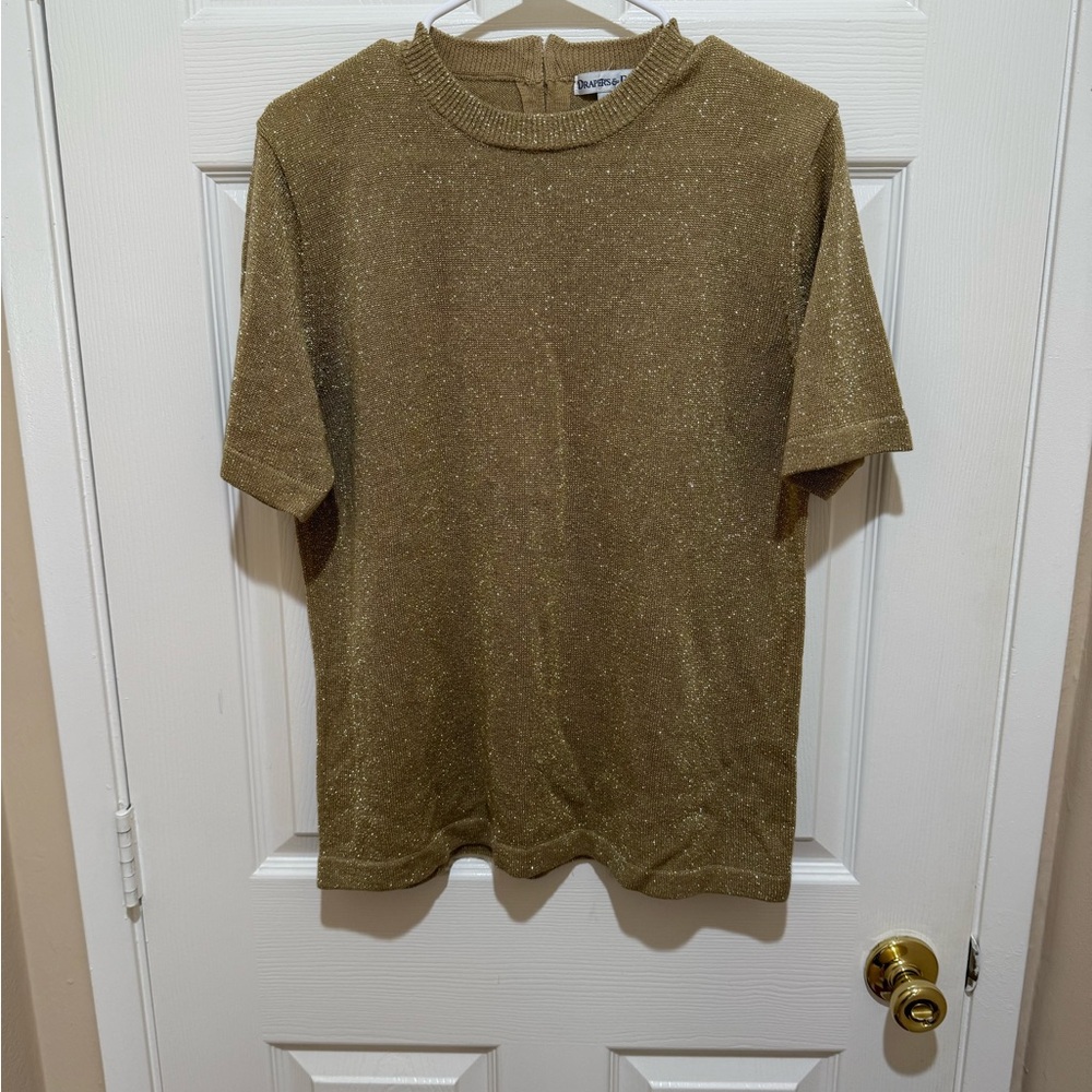 Gold Glitter Women's Top